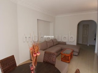 Racine Massira Très beau salon 1ch meublé 75m2 balcon haut standing - Appartement à louer - Casablanca