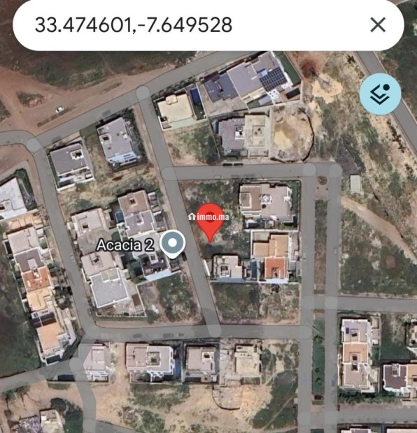 Lot terrain villa jumelée 363 m2, Chemin des Acacias - Vente Immobilier - Bouskoura - photo 3