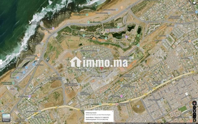 Terrain villa isolée 1000m² à Ain Diab extension - Vente Immobilier - Casablanca - photo 1