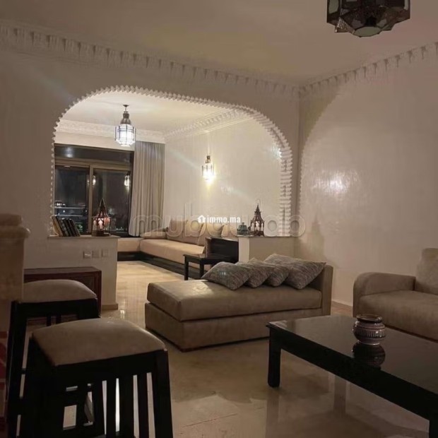 Louez cet appartement à Hivernage.
Surface totale 105 m².
Meublé - Location Immobilier - Marrakech - photo 1
