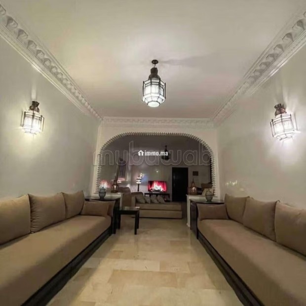 Louez cet appartement à Hivernage.
Surface totale 105 m².
Meublé - Location Immobilier - Marrakech - photo 3