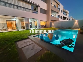 Appartement rez de jardin avec piscine privative - Appartement à louer - Dar Bouazza