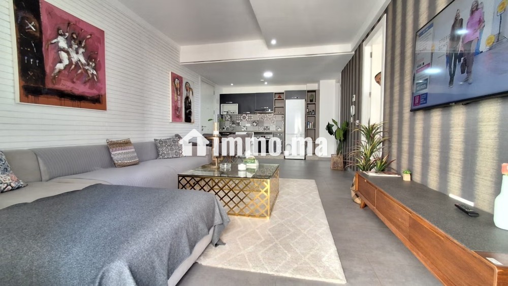 Magnifique studio meublé à louer sur Racine - Location Immobilier - Casablanca - photo 1