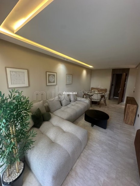 Louez cet appartement à Racine. Surface totale 57 m². Bien meublé - Location Immobilier - Casablanca - photo 3
