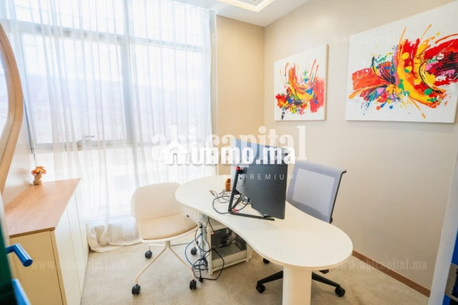 Bureau meublé 157 m² à louer – Sidi Maarouf - Location Immobilier - Casablanca - photo 1