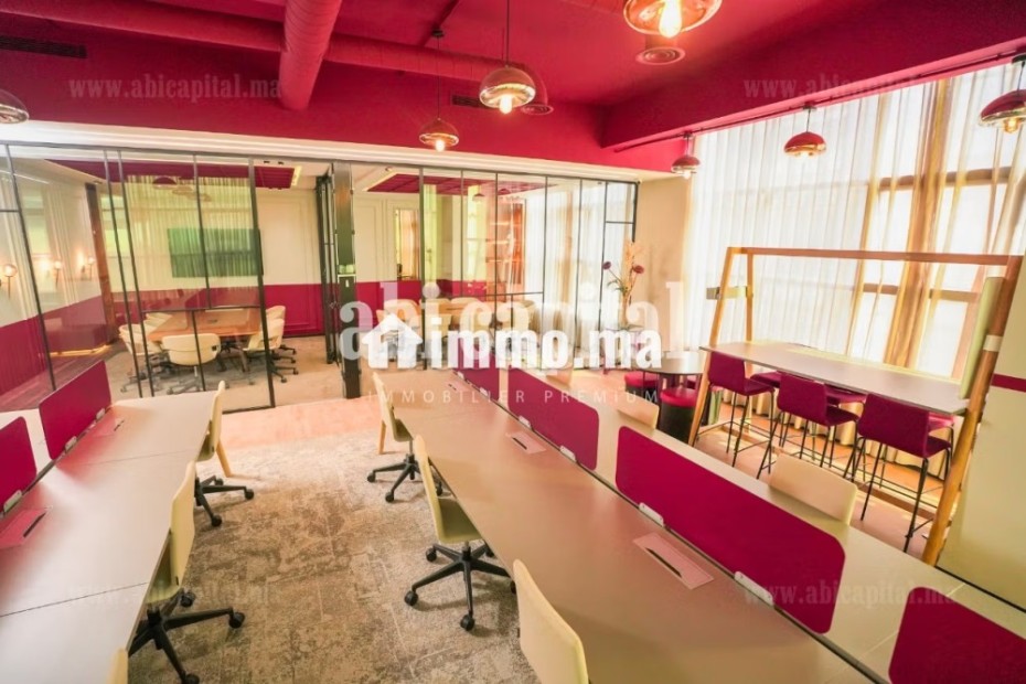 Bureau meublé 130 m² à louer – Sidi Maarouf - Location Immobilier - Casablanca - photo 2