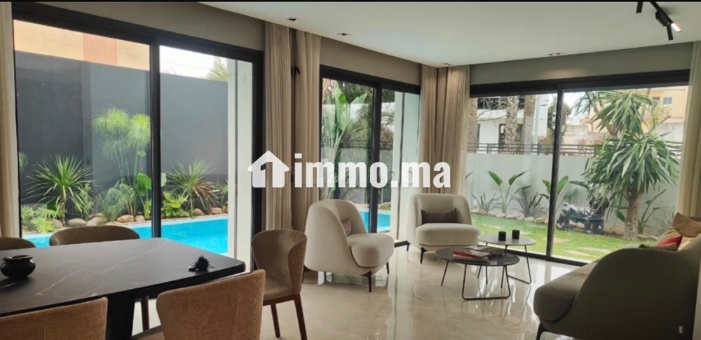 Location villa de luxe à Ain Diab Extension. 4 belles chambres. Bien meublé - Location Immobilier - Casablanca - photo 6