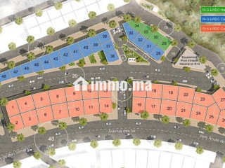 Terrain R plus 3 à vendre avec 2 façades. Superficie 170 m² - Terrain à vendre - Benslimane