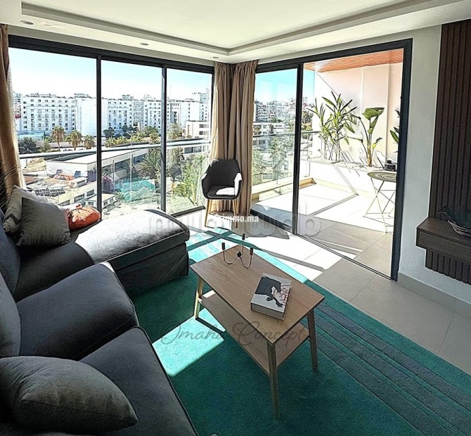 Superbe studio Neuf 57m2 Terrasse Garage Bourgogne - Location Immobilier - Casablanca - photo 1