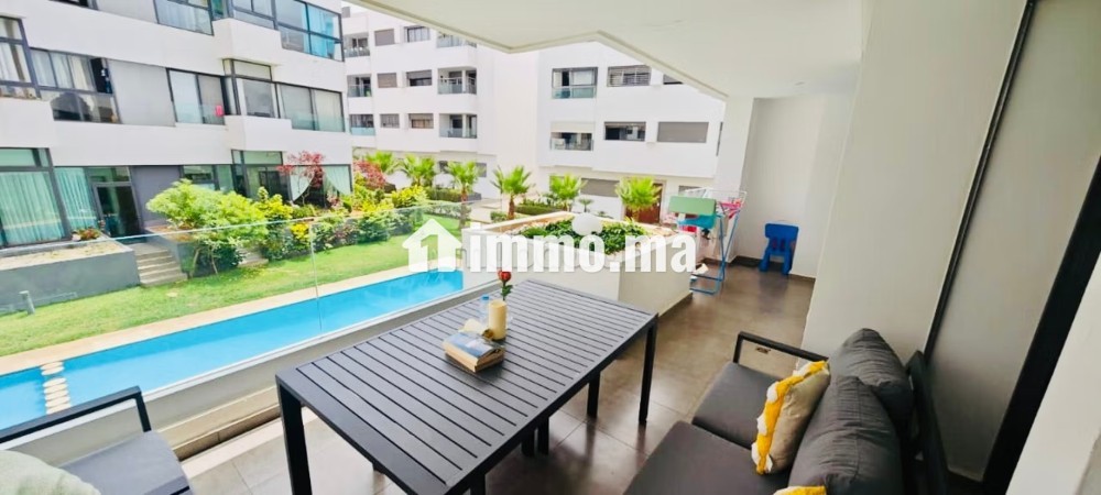 Appartement meublé à Louer avec Piscine– Harhoura - Location Immobilier - Harhoura - photo 2
