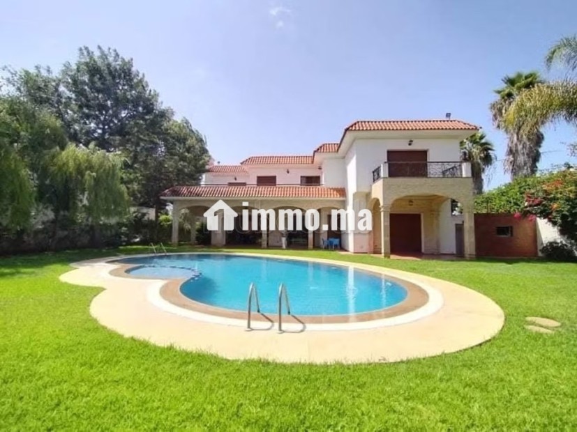 Somptueuse villa à louer à Souissi. 6 pièces. Jardin et terrasse - Location Immobilier - Rabat - photo 1