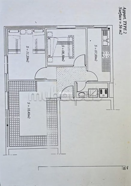 Petit appartement au RDC de 56m2 - Vente Immobilier - Casablanca - photo 1