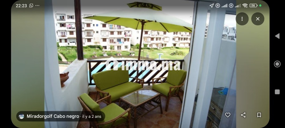 Location d'un appartement à M'Diq. Superficie 60 m². Places de stationnement et terrasse - Vente Immobilier - Cap Negro - photo 1