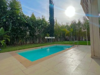 À louer: villa meublée avec piscine à la ville verte - Villa à louer - Bouskoura