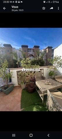 APPART 91m MEUBLÉ face carrefour 2CH 2SDB TERRASSE - Location Immobilier - Mohammedia - photo 1