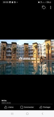 APPART 91m MEUBLÉ face carrefour 2CH 2SDB TERRASSE - Location Immobilier - Mohammedia - photo 7