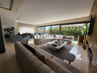 Magnifique villa moderne 4 chambres meublée en résidence - Villa à louer - Dar Bouazza