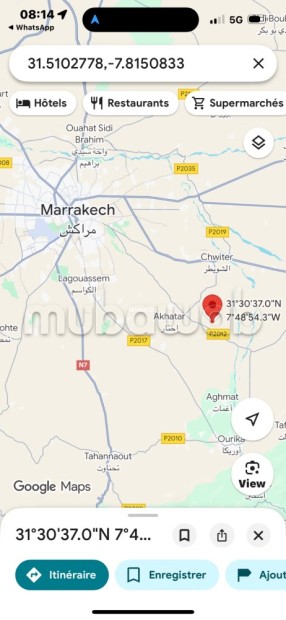 Terrain titré 820m2 25kms Marrakech - Vente Immobilier - Autre - photo 2