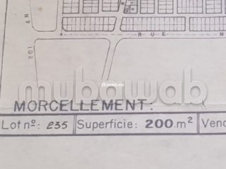 Vente terrain à Sidi Kacem. Superficie 200 m² - Terrain à vendre - Autre