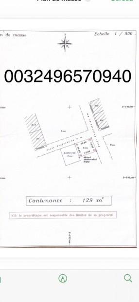 Terrain Azla titré 129 m2 avec 2 facade - Vente Immobilier - Tetouan - photo 2