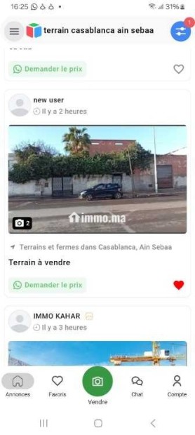Terrain vendre 733m ain sebaa - Vente Immobilier - Casablanca - photo 2