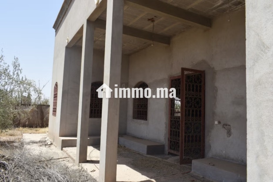 Terrain à 15 km de Marrakech, maison semi finie - Vente Immobilier - Marrakech - photo 6