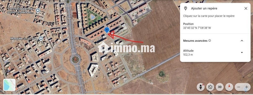 A VENDRE 1 TERRAIN A BOUZNIKA 300 M² RC & 4 ETAGES - Vente Immobilier - Bouznika - photo 1