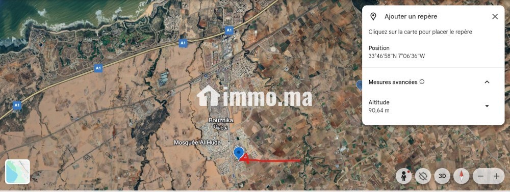 A VENDRE 1 TERRAIN A BOUZNIKA 300 M² RC & 4 ETAGES - Vente Immobilier - Bouznika - photo 3