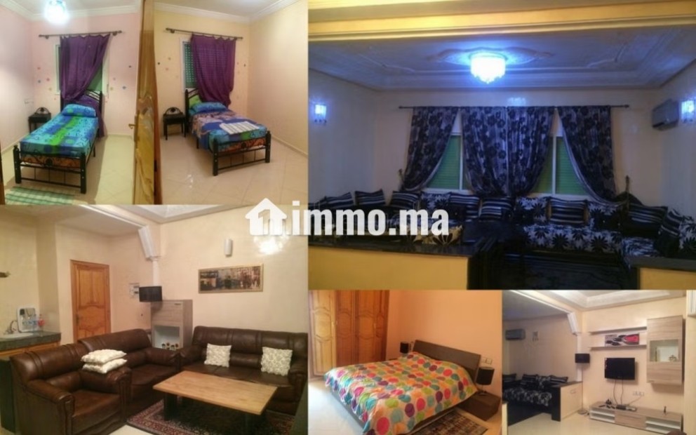 Location saisonnière à Hay Riad. Superficie 115 m². Salon traditionnel marocain, résidence sécurisée - Vente Immobilier - Fes - photo 1