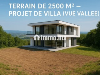 Vente terrain projet villa vue sur la vallée - Villa à vendre - Rabat