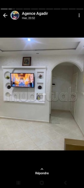 Location d'un appartement à Hay Salam. 2 belles chambres. Fenêtres avec double vitrage et porte blindée - Vente Immobilier - Agadir - photo 5