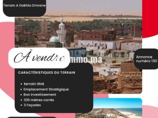 Terrain de 336 m² - Terrain à vendre - Dakhla
