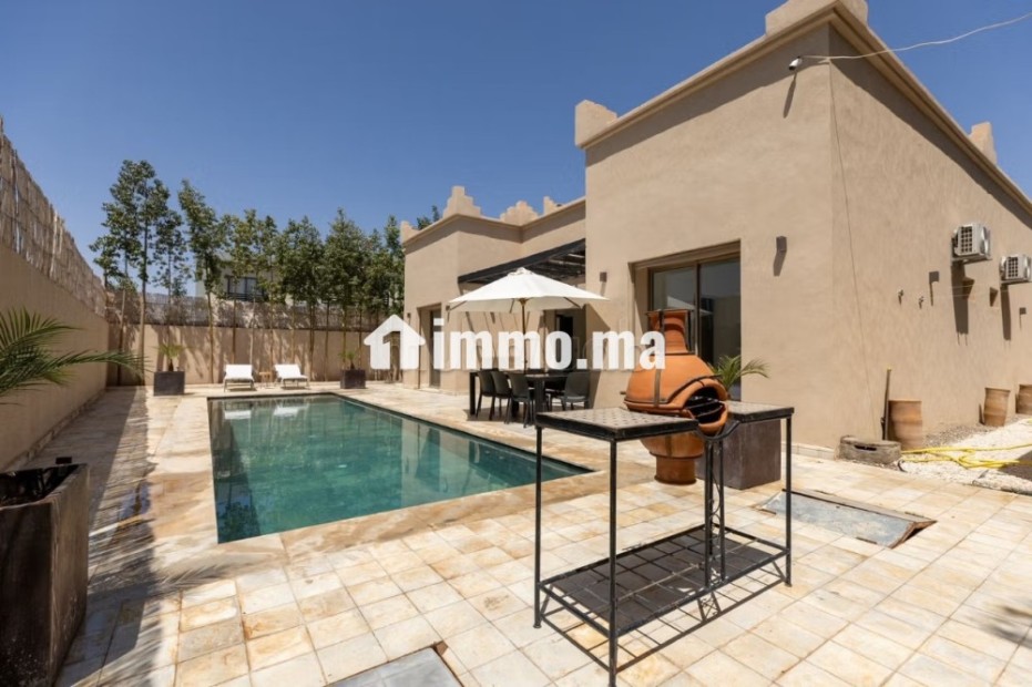 Belle villa de plain pied sans vis a vis a Louer - Location Immobilier - Marrakech - photo 8