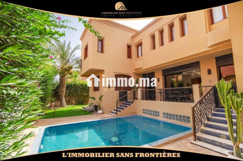 Villa meublée à louer avec piscine privée à Targa - Location Immobilier - Marrakech - photo 1