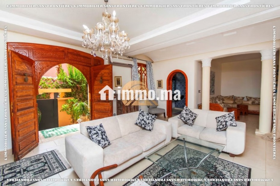 Villa meublée à louer avec piscine privée à Targa - Location Immobilier - Marrakech - photo 3