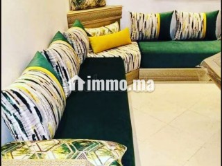 Location saisonnière à Plage Oued Cherrat. 2 pièces. Salon Marocain et antenne parabolique - Appartement à vendre - Bouznika