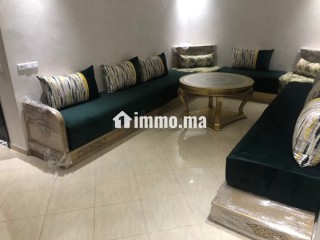 Location saisonnière à Plage Oued Cherrat. 2 pièces. Salon Marocain et antenne parabolique - Appartement à vendre - Bouznika