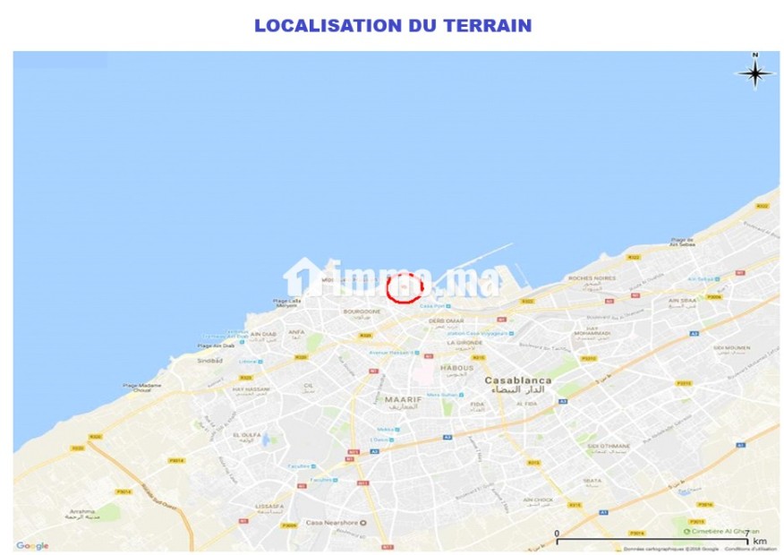 Terrain à vendre 410 m2 près Mosquée HassanII Casa - Vente Immobilier - Casablanca - photo 4