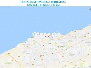 Terrain à vendre 5353m2 près Mosquée HassanII Casa - Terrain à vendre - Casablanca