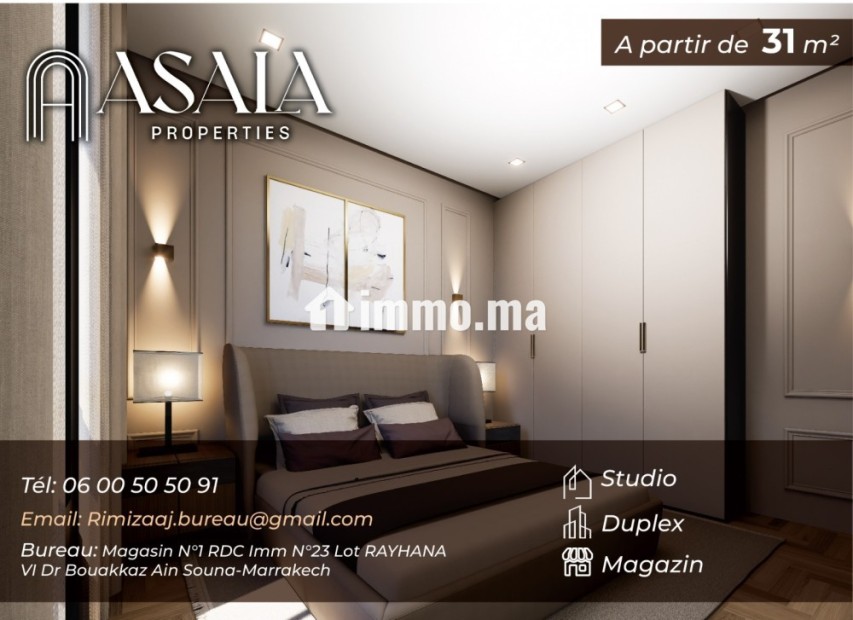 Vente studio et duplex sur plan a gueliz - Vente Immobilier - Marrakech - photo 2