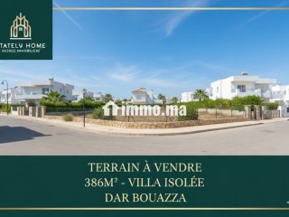 Terrain d’angle 386m² – Dar Bouazza - Terrain à vendre - Dar Bouazza