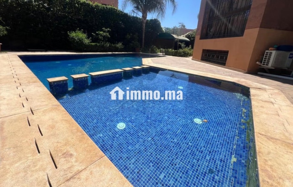Villa à louer meublé dans une résidence à Targa - Location Immobilier - Marrakech - photo 1