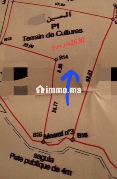ارض مساحتها 2630 متر مربع للبيع - Vente Immobilier - Marrakech - photo 1
