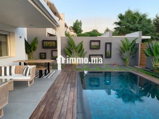 Maison de luxe à louer à Ville Verte. 5 grandes pièces. Meublé - Maison à louer - Bouskoura
