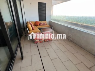 Location d'un appartement à Ain Diab. Surface totale 200 m². Bien meublé - Appartement à louer - Casablanca