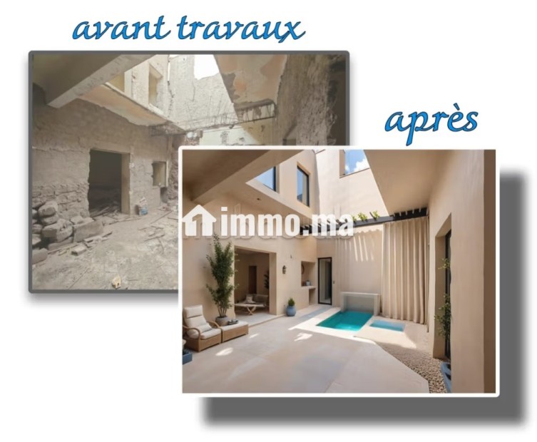 Top affaire. Riad titré 80 M2/ sol bab doukkala - Vente Immobilier - Marrakech - photo 1