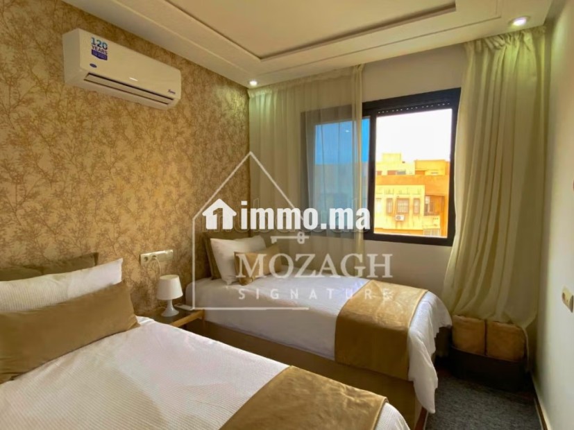 Magnifique appartement 2ch meublé sur résidence - Location Immobilier - Marrakech - photo 7