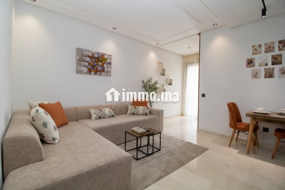Très bel appartement en location à Les princesses. 1 chambre. Chauffage central et porte blindée - Location Immobilier - Casablanca - photo 1