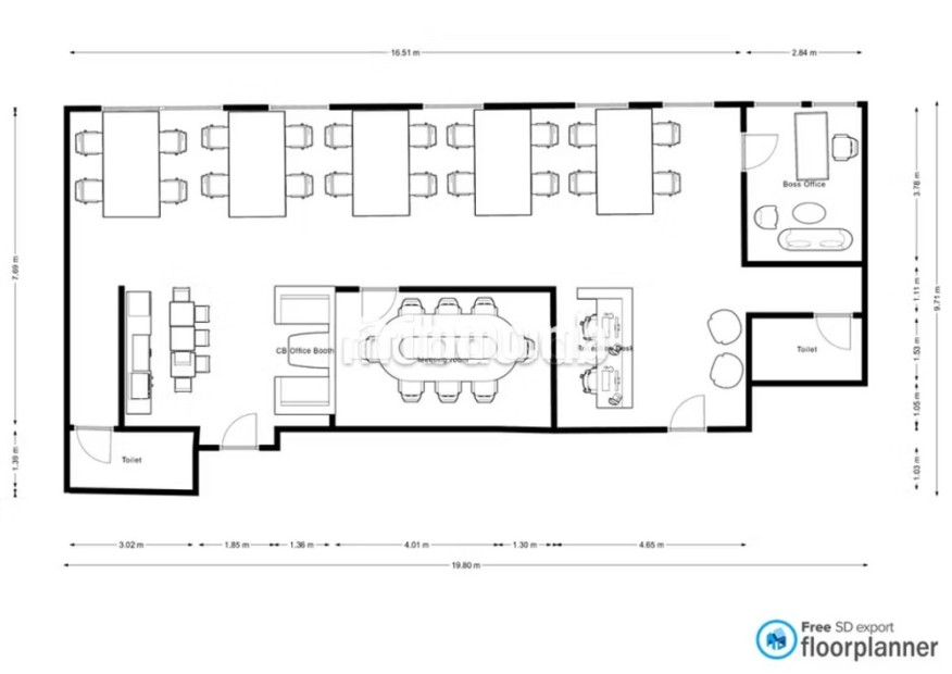Bureau premium de 161 m2 à louer Plein coeur CFC - Location Immobilier - Casablanca - photo 4