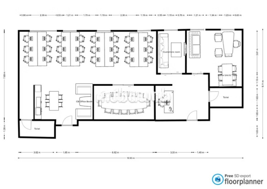 Bureau premium de 161 m2 à louer Plein coeur CFC - Location Immobilier - Casablanca - photo 5